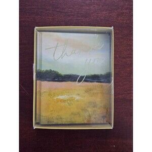 10 Pack Watercolor Landscape Thank You Cards Boxed Set Blank Nature Meadow